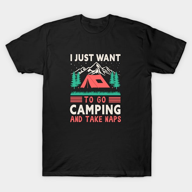 Camping T-Shirt by MckinleyArt